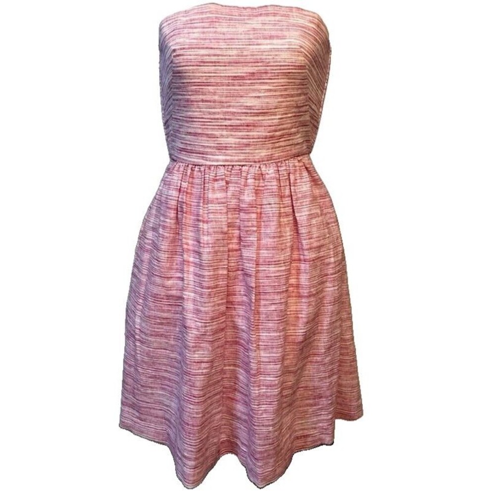 Banana Republic Vintage Summer Strapless Linen Dress Size 00P